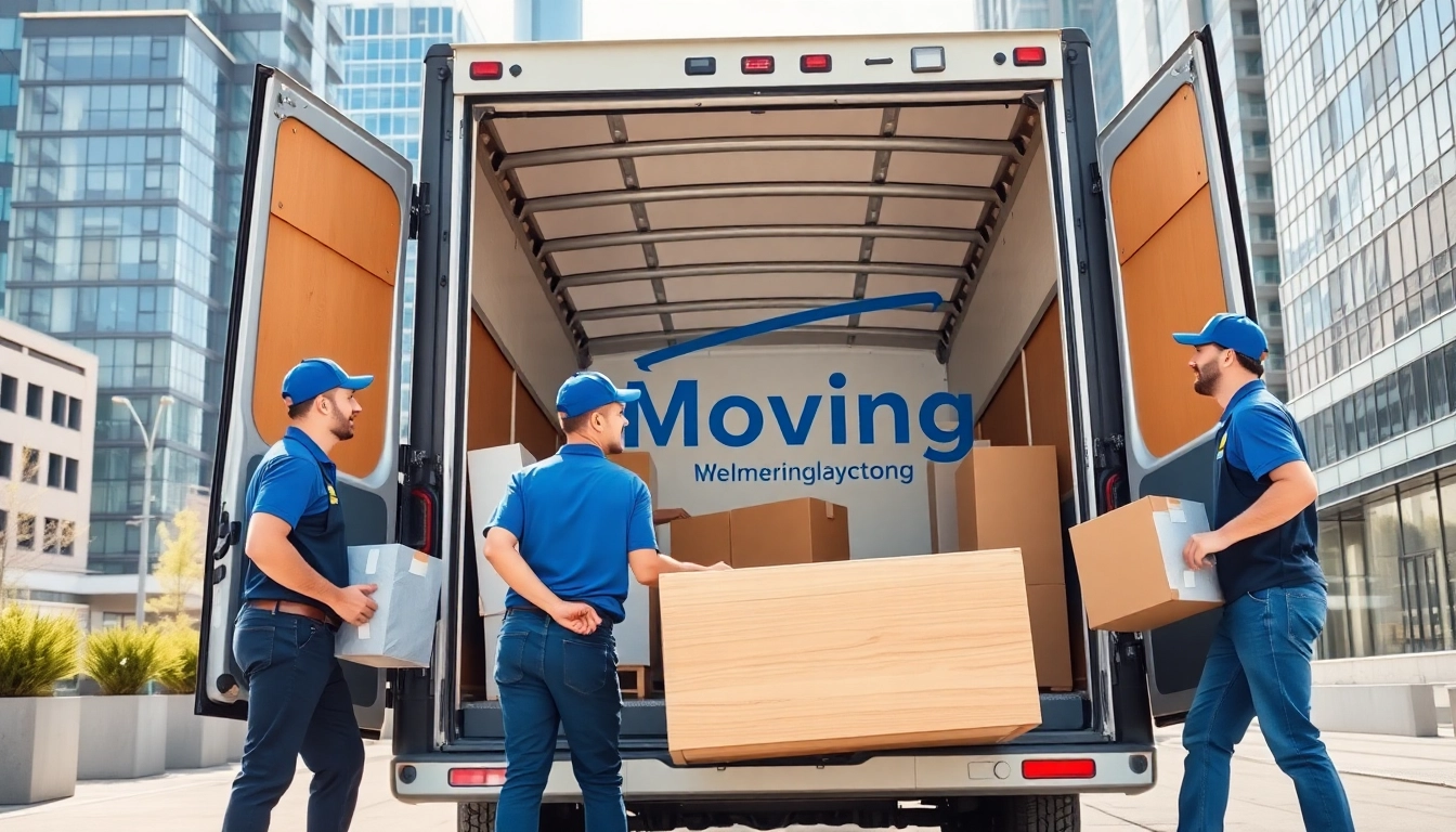 Efficient Man and van Moving service loading furniture for a seamless relocation in a vibrant city.
