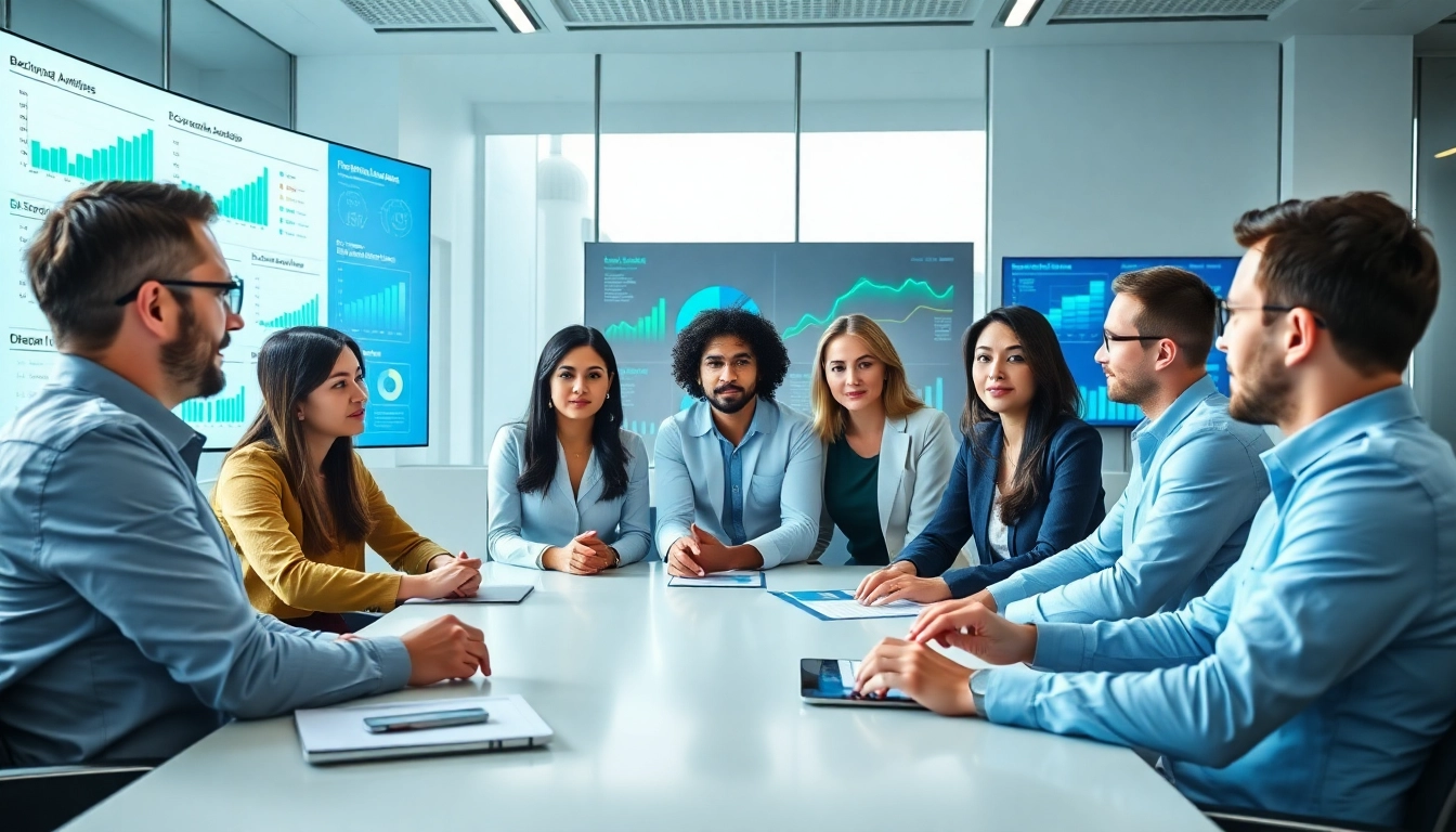 Analyze competitors effectively using AI for competitor analysis in a professional setting with a diverse team.