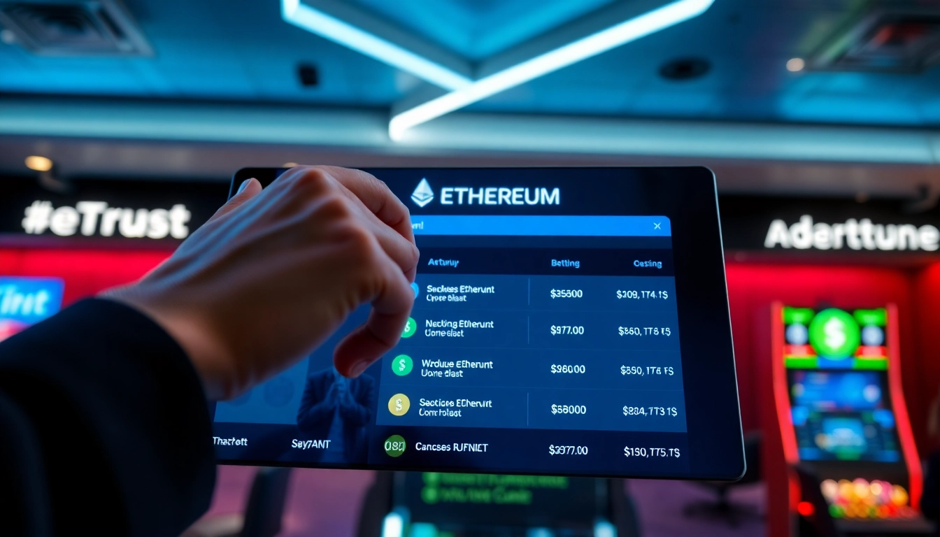 Engaging visualization of Ethereum betting platforms showcasing interactive features and user participation.