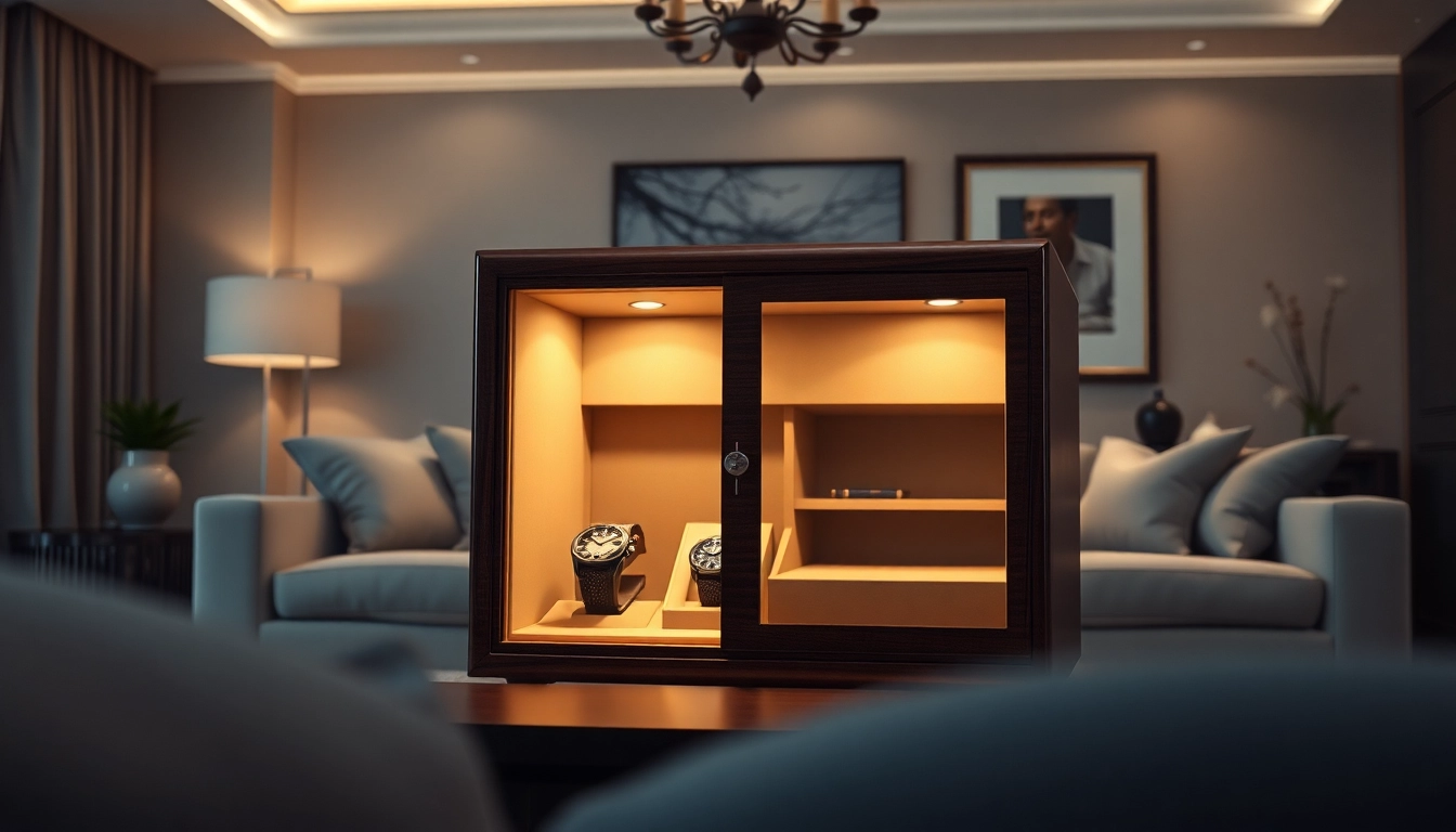 Securely storing a valuable collection in a premium watch safe.