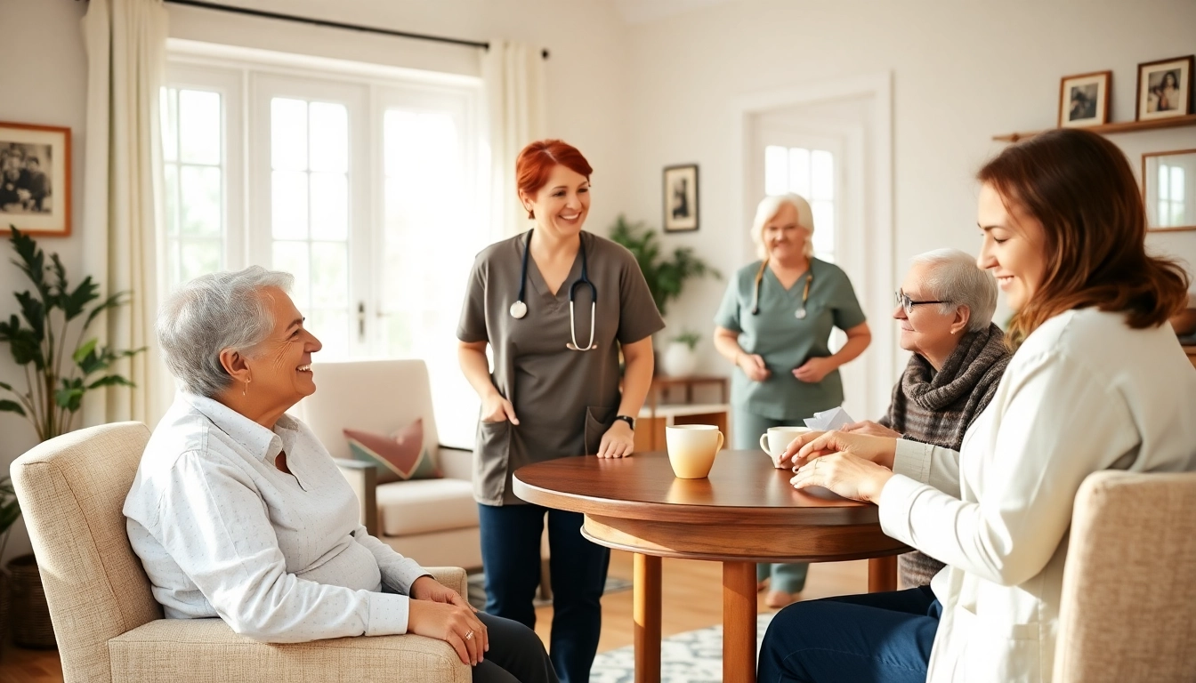 Senior caregivers austin tx assisting elderly clients in a warm, inviting home environment.