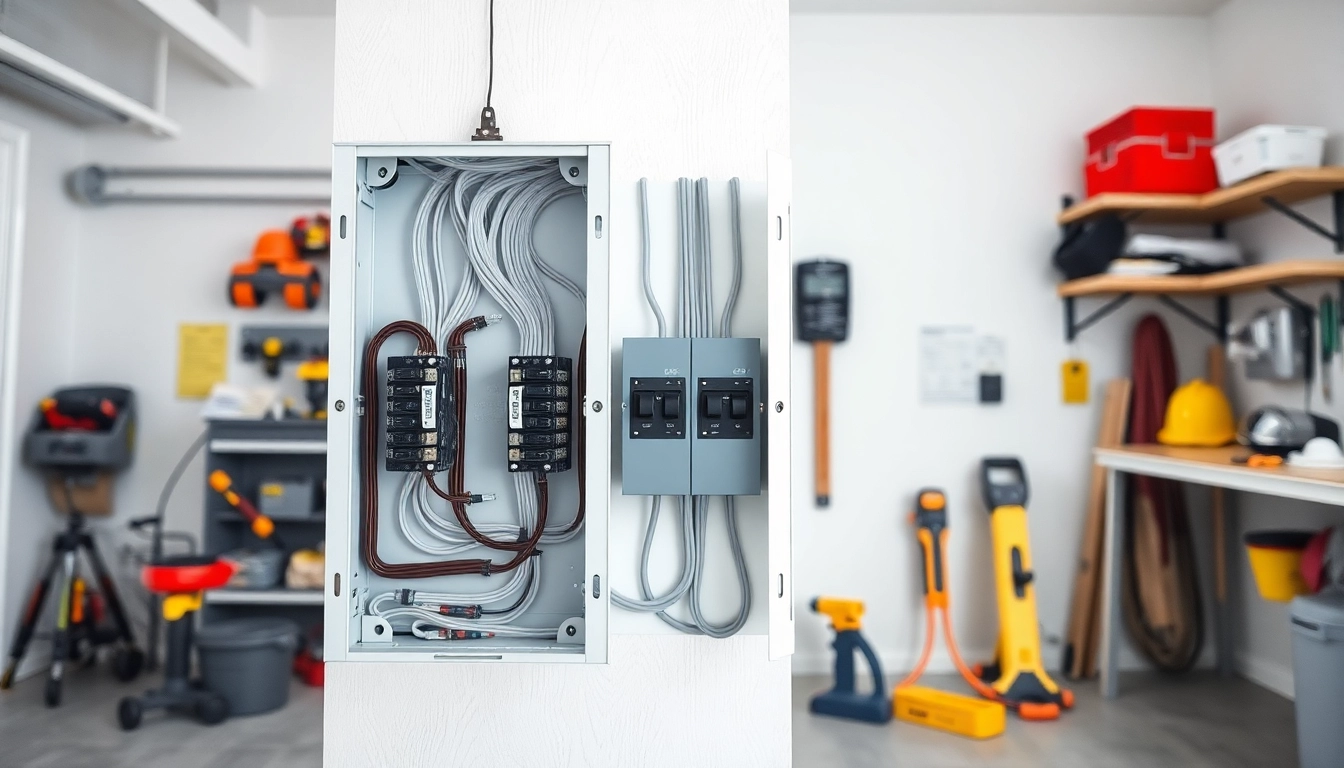 Install an Electrical Panel in a modern home showcasing clean wiring and tools.