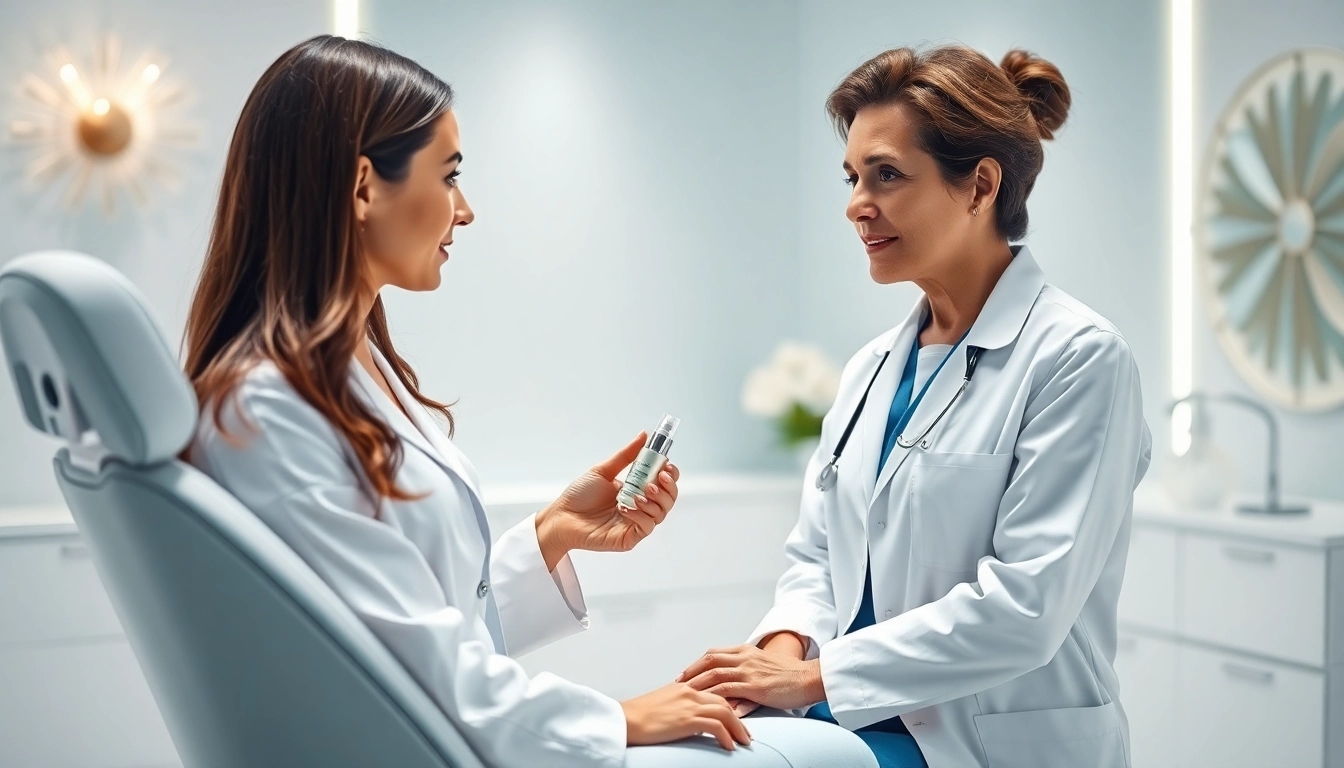 Engaging dermatologist consultation at Apollo Dermatology clinic, highlighting expertise and modern skincare.