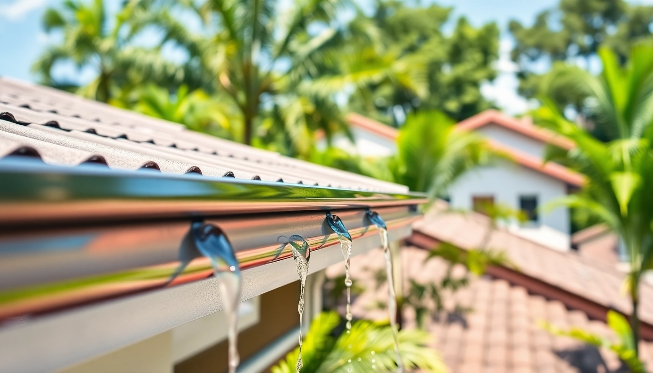 Streamlined Gutter Singapore system showcased on a modern residential home, demonstrating sleek functionality.