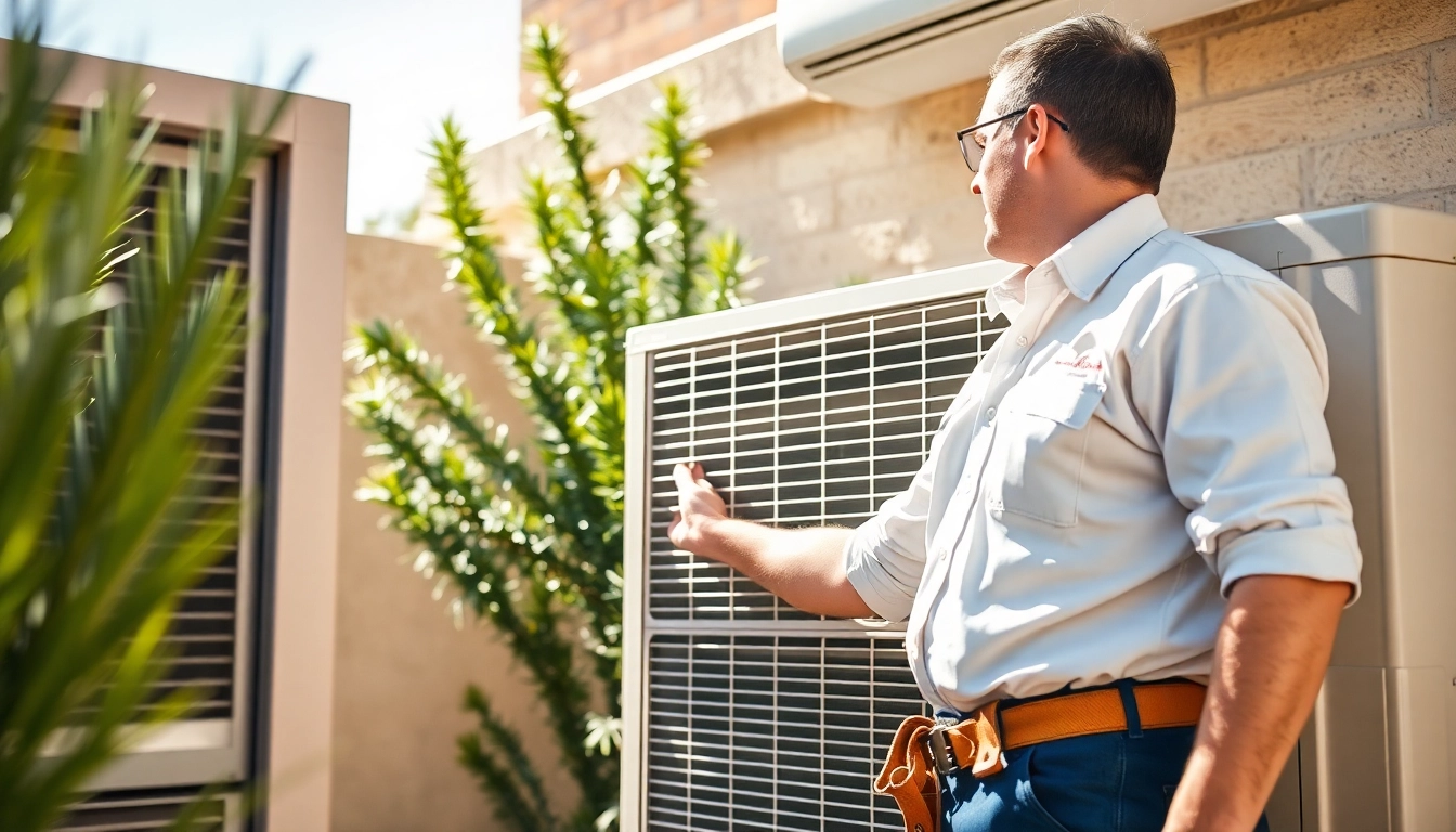 Expert technician performing ac repair mesa az service on a residential unit.