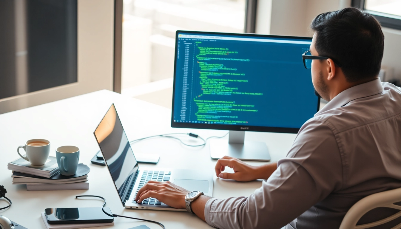 Demonstration of php enumerate array in a modern office setup with developer coding.