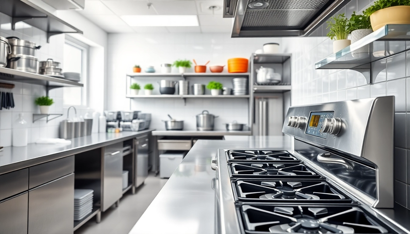 Showcase of Restaurant Cooking Appliance Cleaning in a pristine kitchen environment with gleaming surfaces.